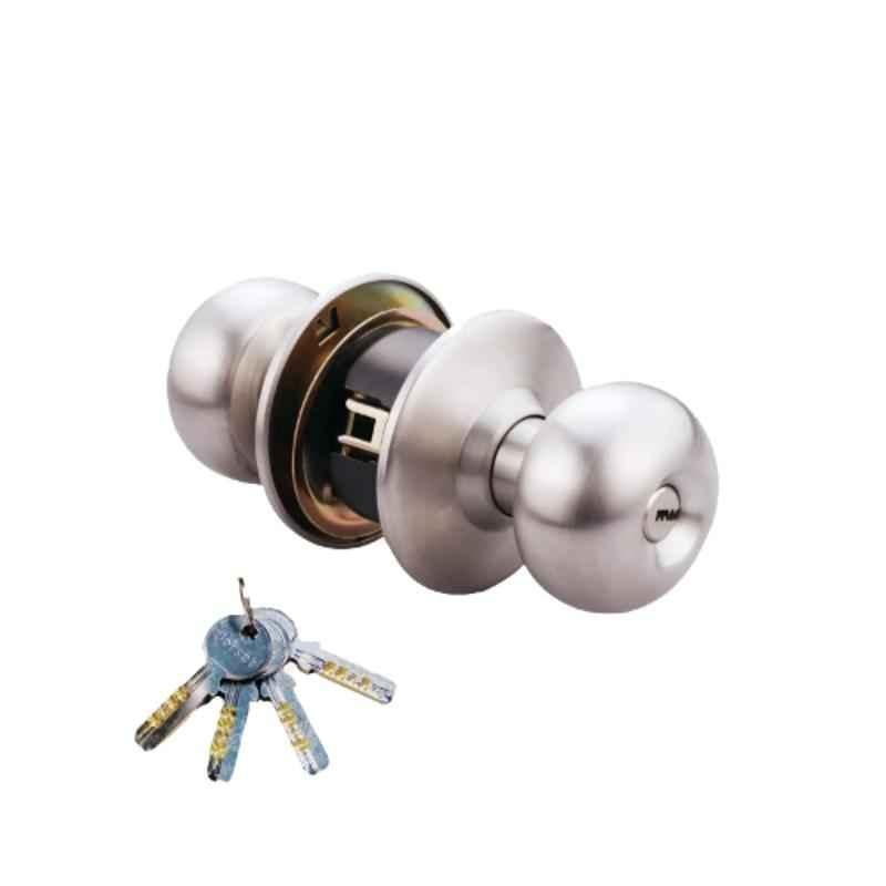 Dorset 70mm Nickel SS Finish Door Knob Lock ETTO (Pack of 2)