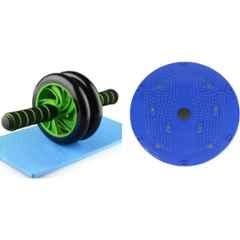Shopeleven ABS & Plastic Ab Wheel with Tummy Twister for Ab Workout
