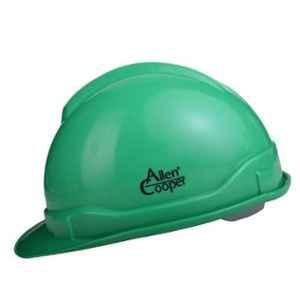 Allen Cooper Green Polymer Nape Type Safety Helmet with Chin Strap, SH-701-G (Pack of 5)