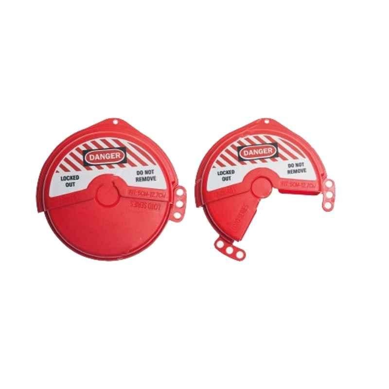 Loto-Lok 50-127mm Polypropylene Red Rotating Wheel Valve Lockout, VL-MST-F481