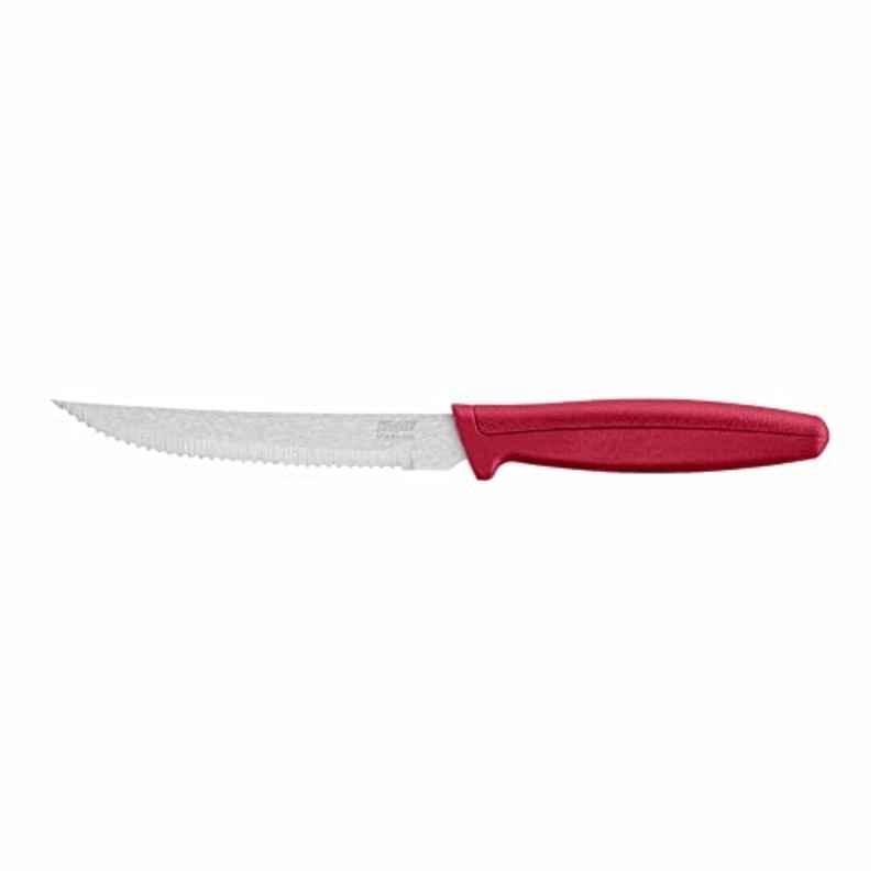 Kohe 2 Pcs 218mm Stainless Steel Red Wide Serrated Steak Knife Set, 4244.3