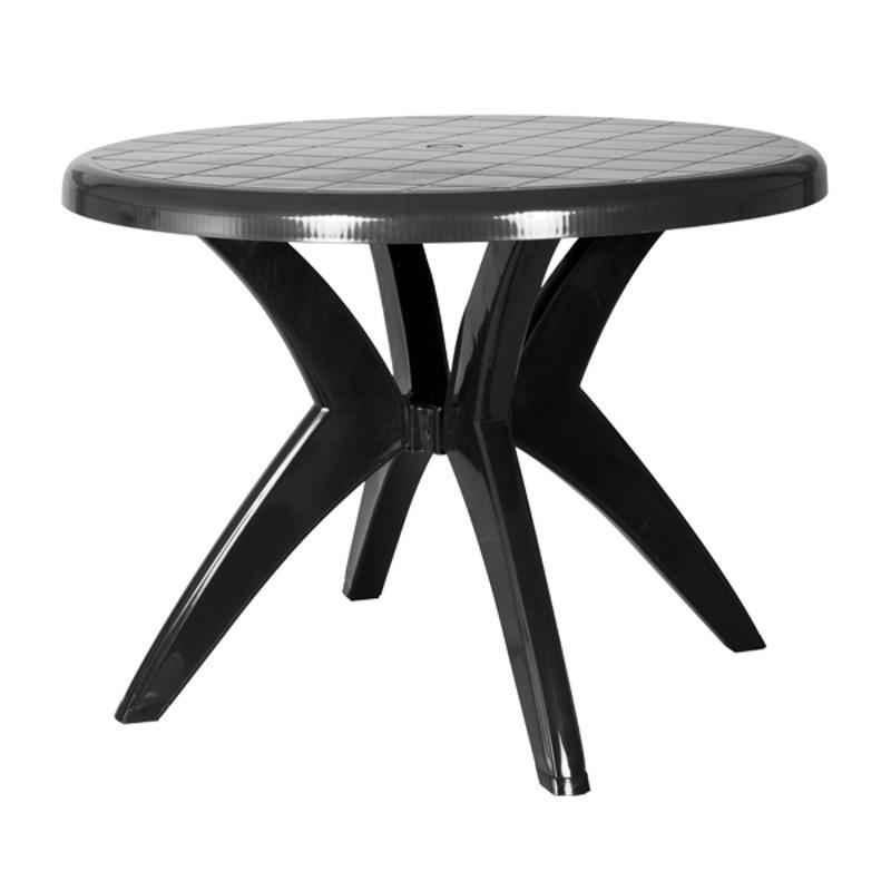 Supreme Marina Black Table with Cross Leg Fixing