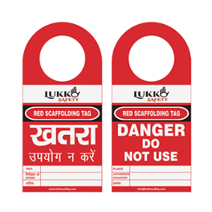 Lukko Safety Danger Do Not Use Red Scaffolding Tag, LS-T71