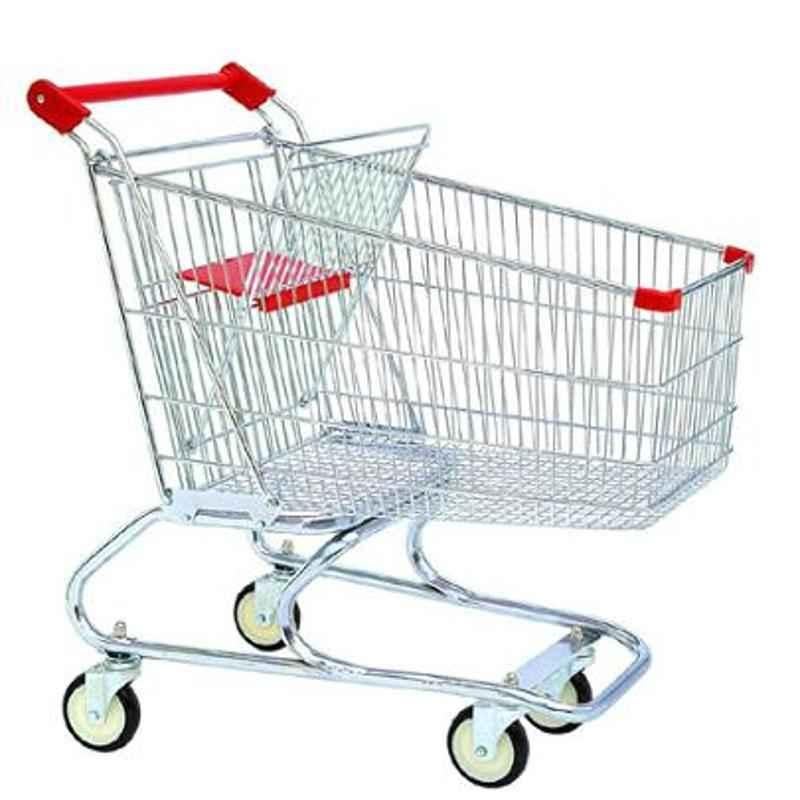 Bigapple 100L Capacity Stainless Steel Asian Style Shopping Trolley, BA-AS100