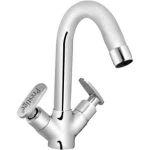 Prestige Snow Brass Chrome Finish Center Hole Basin Mixer