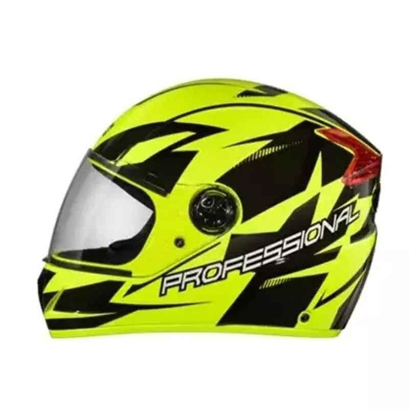 Studds Professional D1 Decor Plastic Matt Yellow Full Face Helmet, Size: Medium