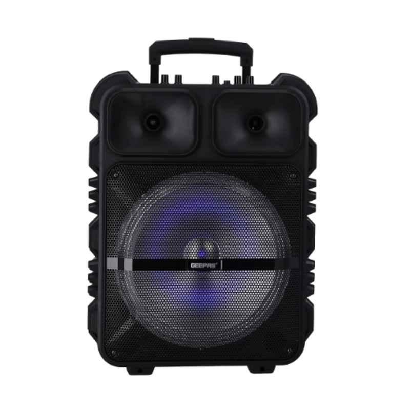 Geepas 12 inch 1800mAh Rechargeable Trolley Speaker, GMS11190
