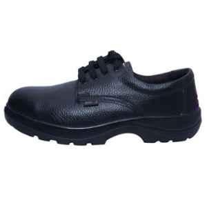 Action Milano Black PU Sole Work Safety Shoes, 1580/203, Size: 7