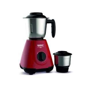 Maharaja Whiteline Smart Plus 123 500W Plastic Cherry Red & Black Mixer Grinder with 2 Jars, MX-235