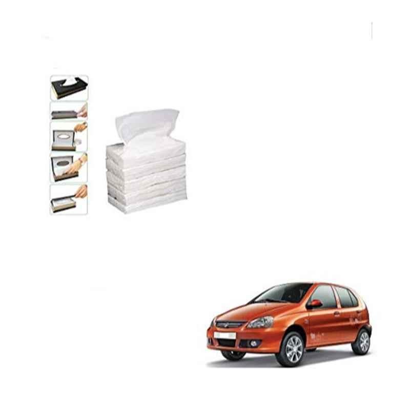 Kozdiko 100 Pulls Dispenser Box Refiller Tissue Paper with 200 Sheets for Tata Indica (Pack of 5)