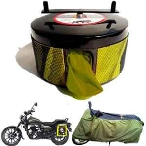 Bike Blazer Green Nylon Taffeta Universal Size Semi-Automatic Bike Body Cover for Bajaj Pulsar 150/180, Pulsar NS125 & Pulsar NS160