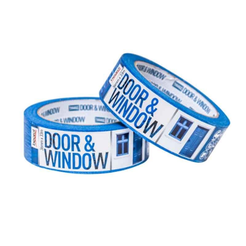 Beorol 36mmx33m Crepe Paper Blue Door & Window Protection Masking Tape, DK36