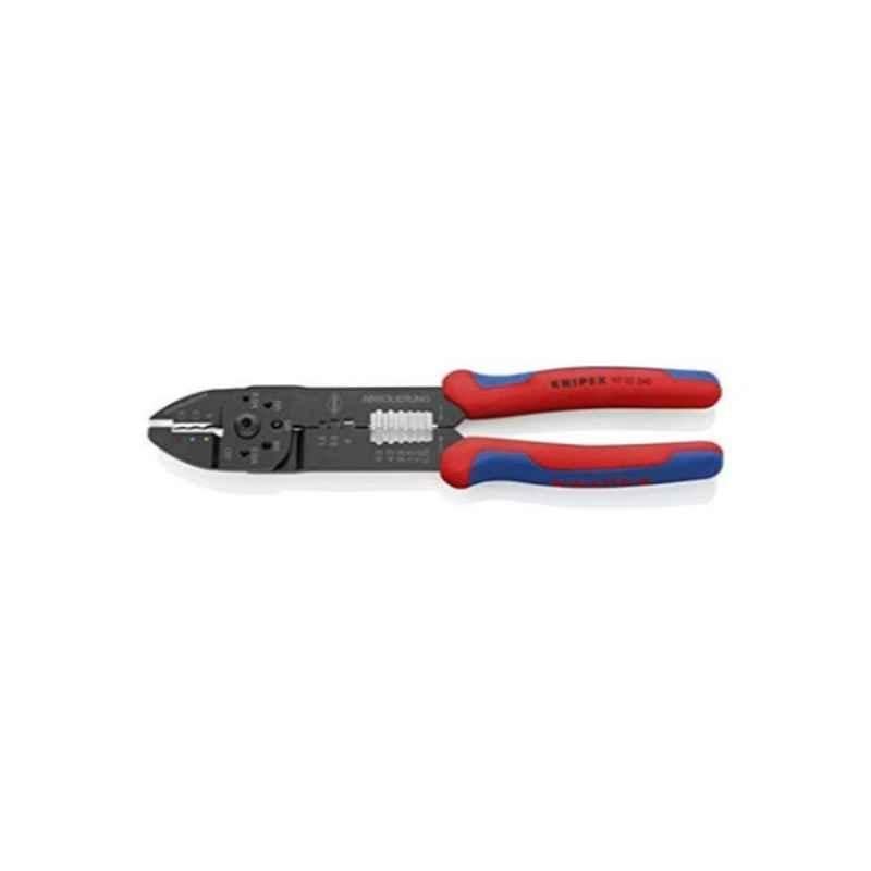 Knipex 254mm Plastic Red Crimping Plier With Multi Component Grip, 9722240
