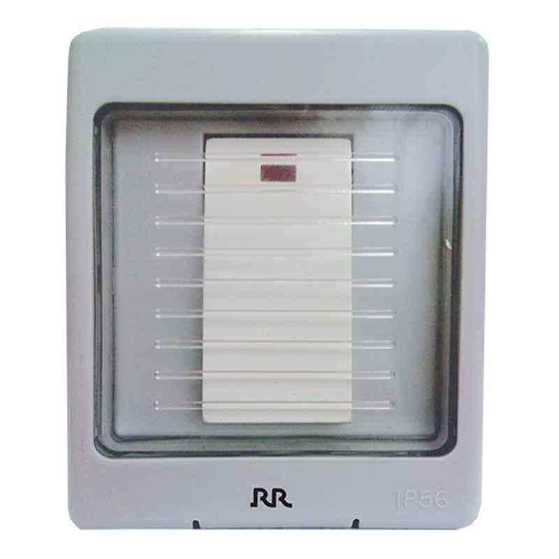 RR 20A DP 1 Gang Switch with Neon Weather Proof, WP1012