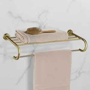 Plantex 304 Grade Stainless Steel 24 inch Towel Rack for Bathroom/Towel Stand/Hanger/Bathroom Accessories Daizy (Antique)
