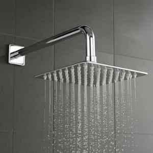 Plantex Stainless Steel Overhead Shower 6x6 inch with Water-Saving Technology/High pressure Rain Shower Head without Arm/Bathroom Shower (Ultra Slim-Chrome)