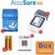 AccuSure AS White & Blue Automatic Blood Pressure Monitor