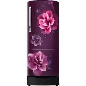 Samsung 223 Litre 3 Star Stainless Steel Camellia Purple Direct Cool Single Door Refrigerator, RR24C2823CR/NL