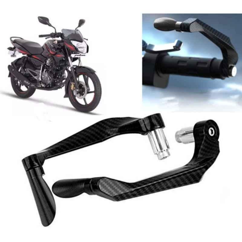 Auto Pearl 2 Pcs Aluminium Carbon Black Brake Clutch Lever Set for Bajaj Pulsar 135 BS6