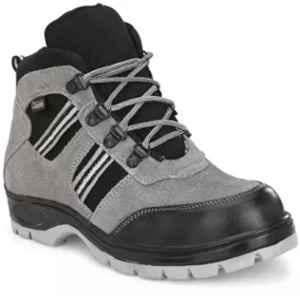 Ozarro Suede Leather Steel Toe Grey Safety Shoes, S4412, Size: 6