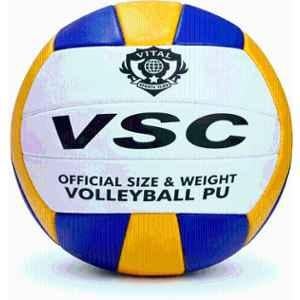 Vital Sports Club Standard Multicolour Training Ball for Indoor & Outdoor Play Volleyball, Size: 5