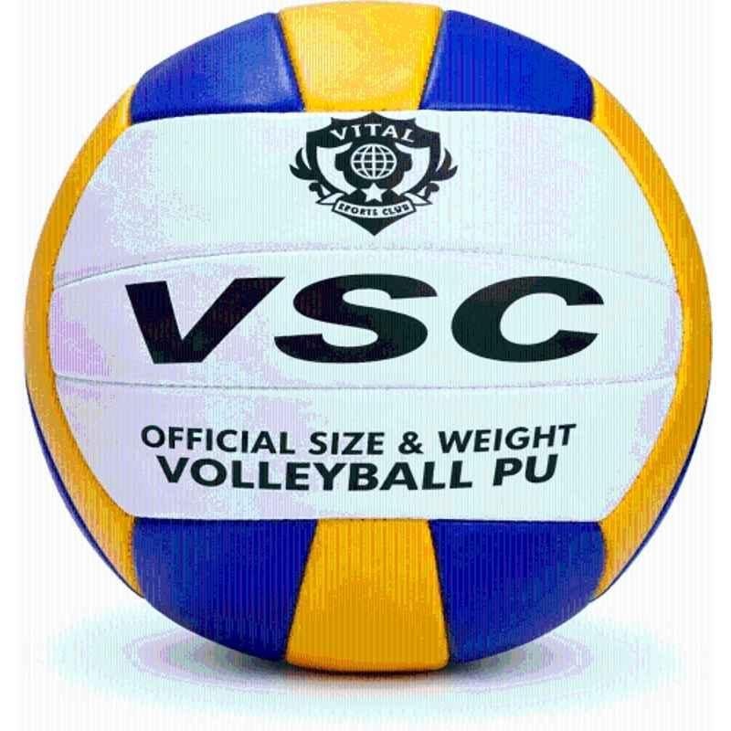 Vital Sports Club Standard Multicolour Training Ball for Indoor & Outdoor Play Volleyball, Size: 5