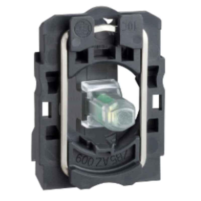 Schneider Harmony 110-120V Orange Light Block with Body Fixing Collar Integral, ZB5AVG5