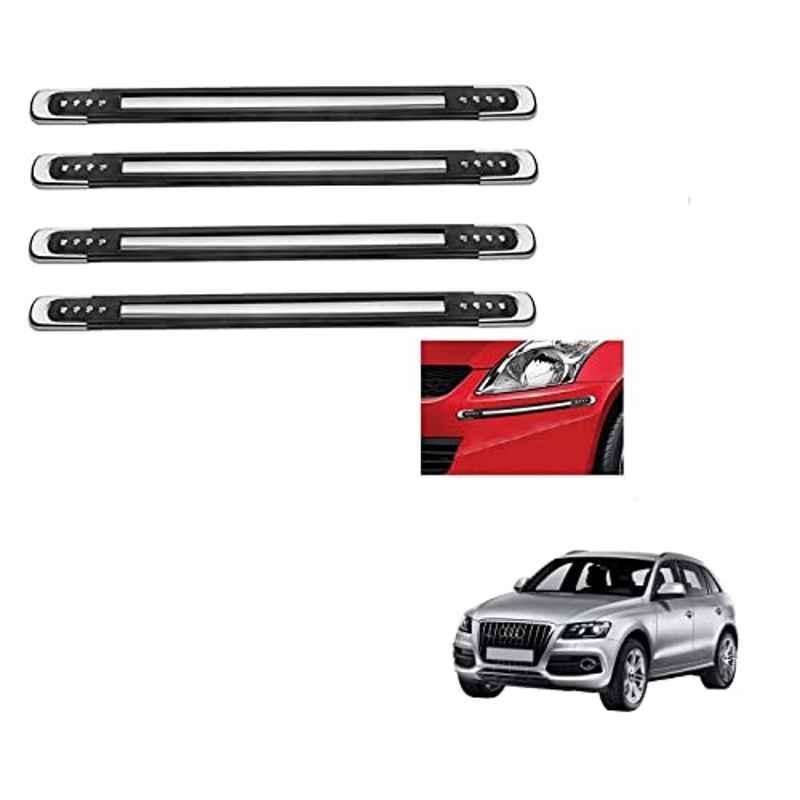 Kozdiko 4 Pcs Black Designer Car Bumper Protector Guard Set for Audi Q5