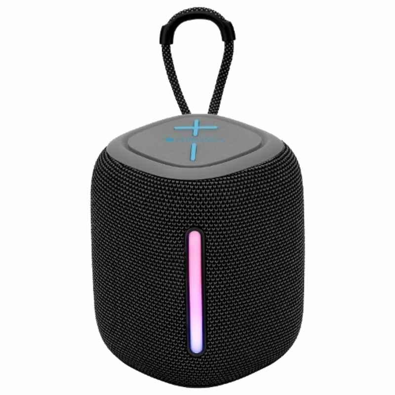 Zebronics Sonic Pod 22 8W Black Portable Bluetooth Speaker with 9 RGB Lights Modes & TWS Function, PSPK 37