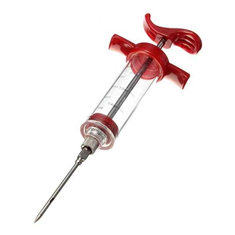 Stainless Steel Seasoning Injection Meat Injector Kit, Syringe Marinade