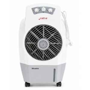 Zoom Shakti 45W 25 Litre ABS White & Grey Portable Desert Air Cooler with Wheels & 3 Speed Control