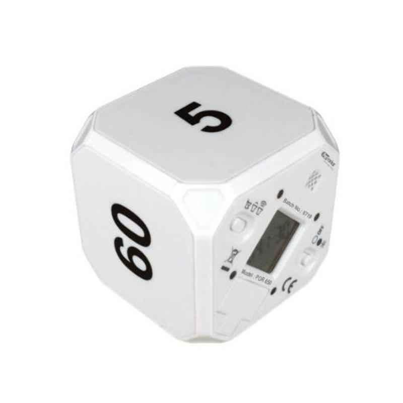 Portronics Time Out White Countdown Timer Cube, POR-650