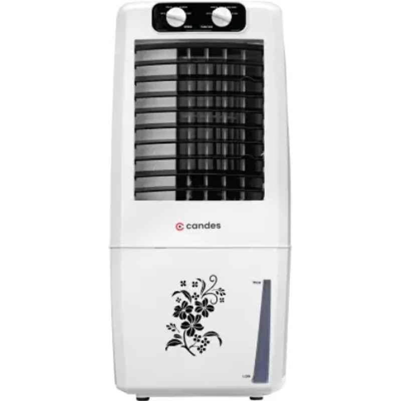 Candes 80W 12L White & Black Room Air Cooler with Honey Comb Cooling Pad & Ice Chamber, 12Elegant1cc