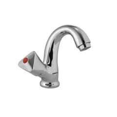 Jaquar Essco Brass Chrome Finish Swan Neck Basin Tap with Aerator, TQT-510
