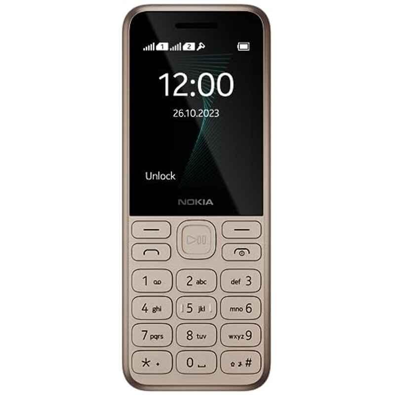 Nokia 130 2.4 inch Gold 2G Dual Sim Keypad Feature Phone with Built-in Powerful Loud Speaker & Wireless FM Radio, DS_1576