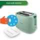 Philips Daily Collection 830W Desert Green 2 Slot Lid Cover Toaster, HD2584/60