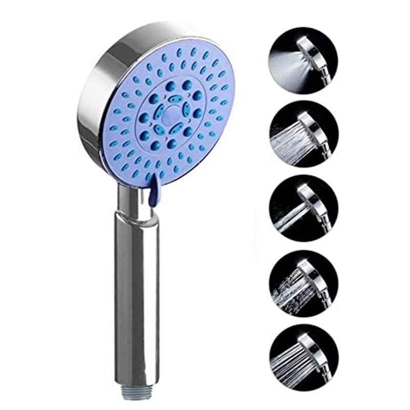 Rubik 20mm Silicone Shower Head with 5 Spray Modes, RBSH5WSBL