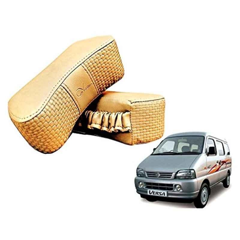 Kozdiko 2 Pcs Memory Foam Beige Luxurious Neck Rest Set for Maruti Versa, koz_27330