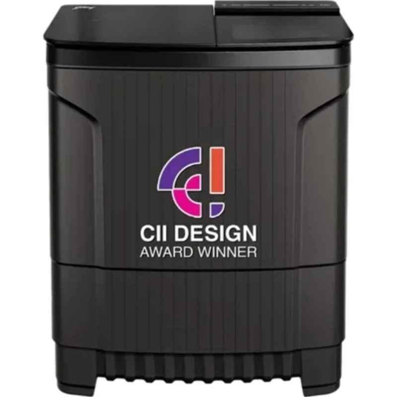 Godrej Edge Ultima 9kg 400W Crystal Grey Top Load Semi Automatic Washing Machine, WSEDGE ULT 90 5.0 DB2 M CSGR