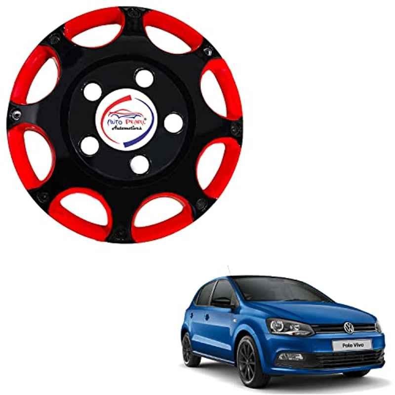 Buy Auto Pearl 4 Pcs 15 inch ABS Black Red BBR45 Hubcap Wheel Cover Set for Volkswagen Polo Vivo GT Online At Best Price On Moglix