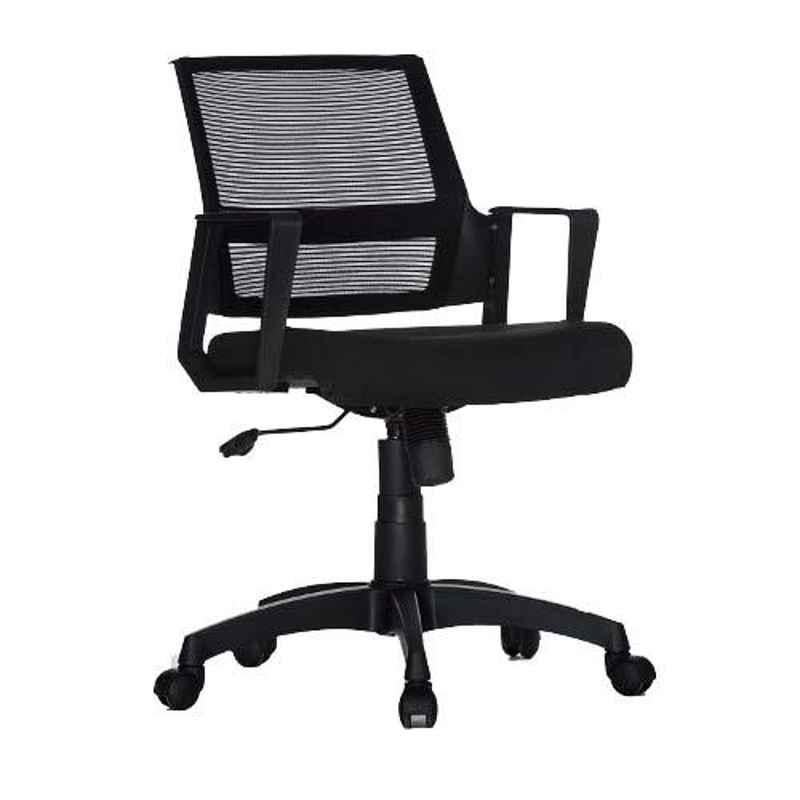 Teal Orion Black Mid Back Office Chair, 19001979 (Pack of 2)