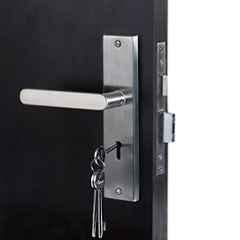 Homexpert MG304 Stainless Steel Antique Brass Finish 6 Lever Heavy Duty Mortise Door Lock Set