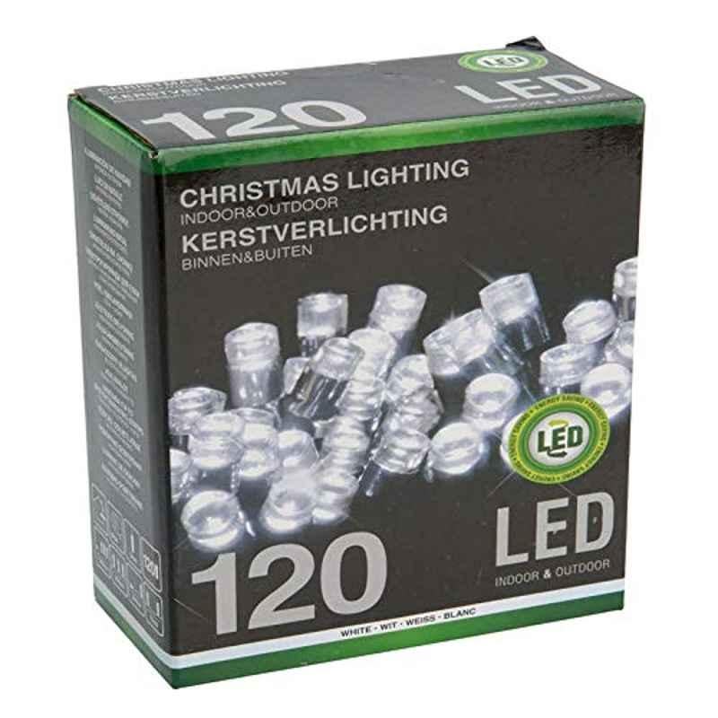 120 Pcs 10m White LED Christmas Lights Set