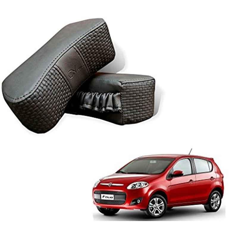 Kozdiko 2 Pcs Black Neck Rest Cushion Set for Fiat Palio