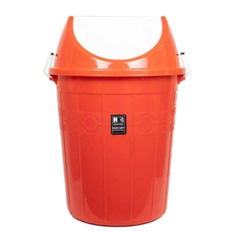 KKR 30L Plastic Red Round Heavy Duty Bucket with Swing Lid