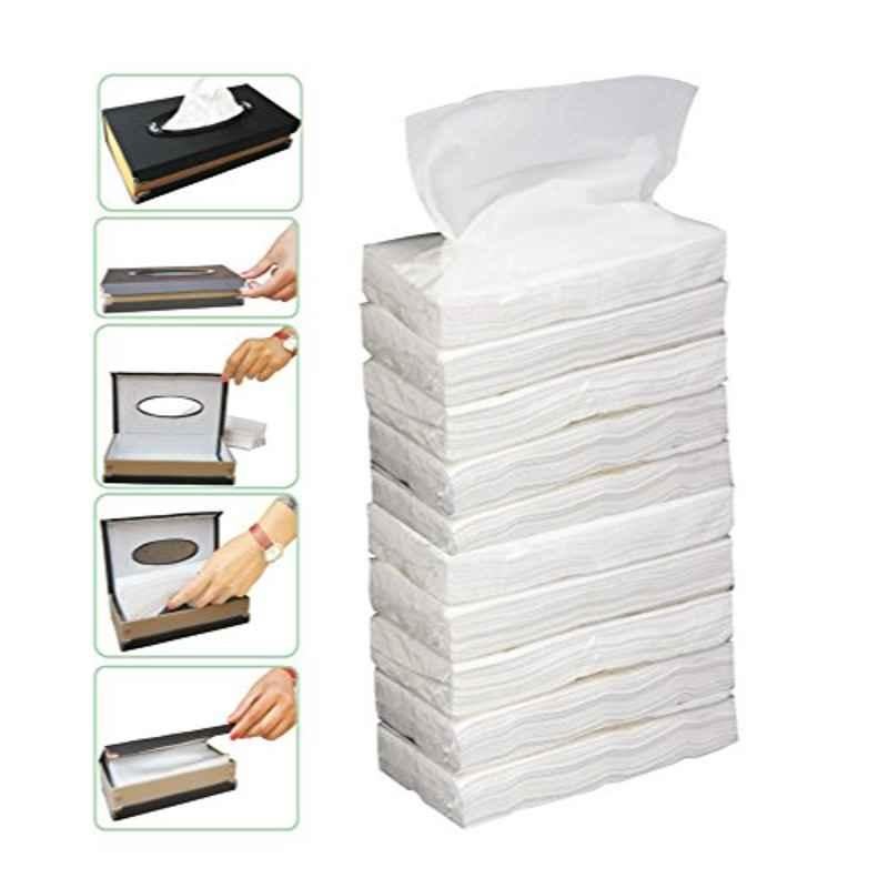 Kozdiko 100 Pulls Dispenser Box Refiller Tissue Paper with 200 Sheets for Tata Tigor (Pack of 10)