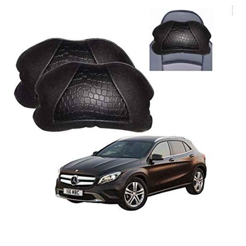 Kozdiko 2 Pcs Black Neck Rest Cushion Pillow Set for Mercedes Benz GLA-Class