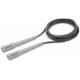 Strauss Grey Adjustable Skipping Rope with Anti Slip Grip, ST-1543