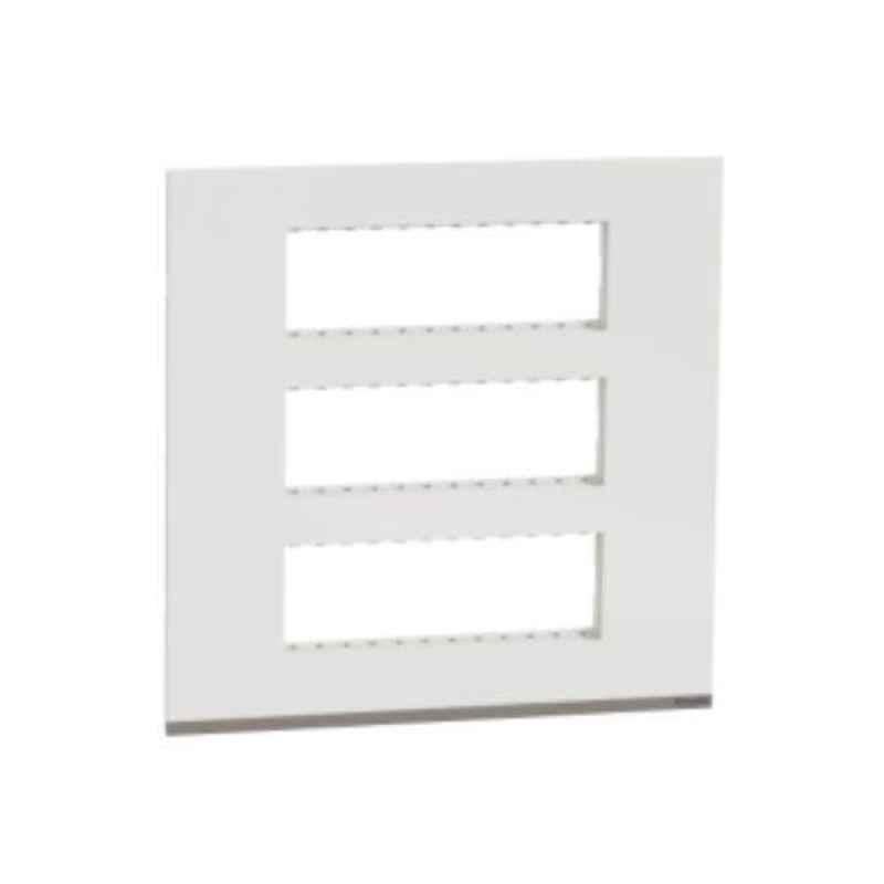 Schneider Unica Pure Plastic Surround Grid Plate, UNSCP18M_WE (Pack of 5)
