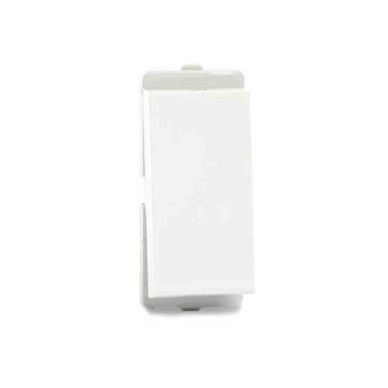 Schneider Electric Livia 10A Flush Mounted 1 Way White Switch, P1001 (Pack of 10)